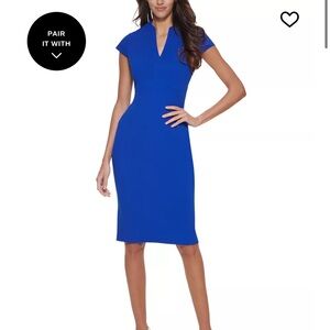 Calvin Klein Royal Blue Midi Dress